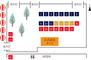 ショッピングエリア in 市役所会場 マップ